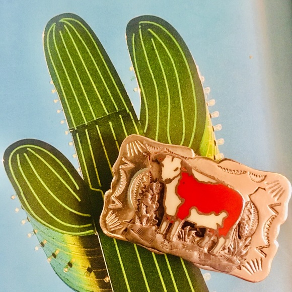 Frontier Buckles Accessories - 🌶 Vintage Bull Belt Buckle